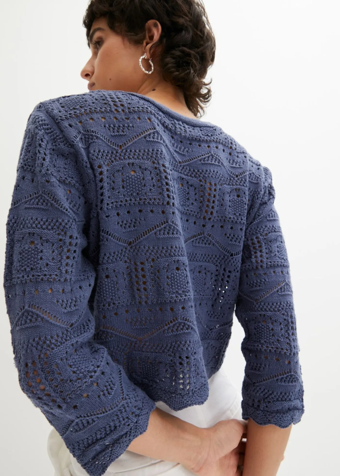 Online Bolero de punto ajour Mujer Jerséis|Ropa De Punto