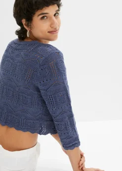 Online Bolero de punto ajour Mujer Jerséis|Ropa De Punto