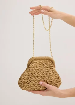 Outlet Bolso bandolera de paja Mujer Bolsos