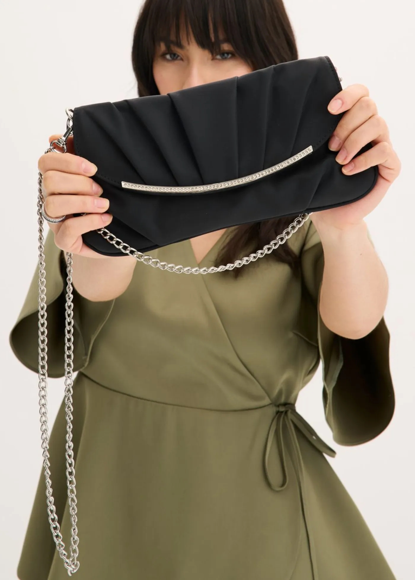 Clearance Bolso clutch con decoración de pedrería Mujer Complementos Temáticos·Accesorios Veganos|Complementos Temáticos·Accesorios Elegantes