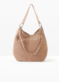 Best Bolso de ante con correa decorativa adicional Mujer Complementos Temáticos·Complementos De Piel|Bolsos