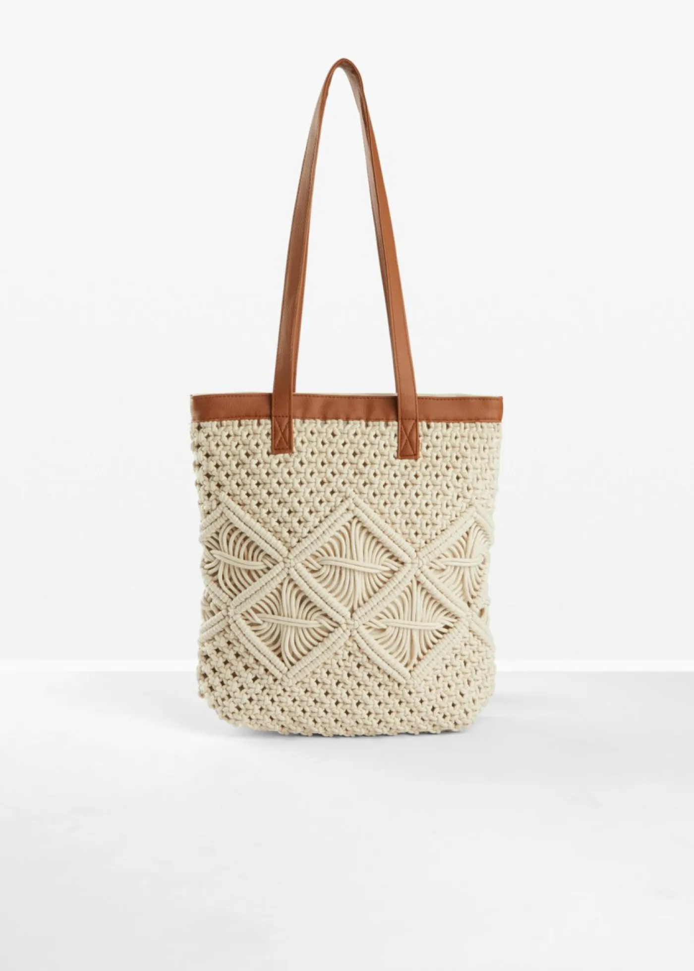 Bolso shopper de macramé Mujer Complementos Temáticos·Accesorios Veganos|Bolsos