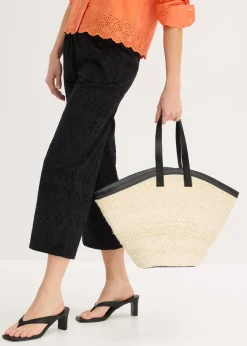 Clearance Bolso shopper de paja Mujer Bolsos