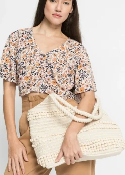 Bolso shopper de tela Mujer Bolsos|Ropa De Playa
