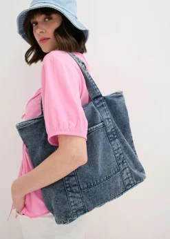 Bolso vaquero tipo shopper Mujer Complementos Temáticos·Accesorios Veganos|Bolsos