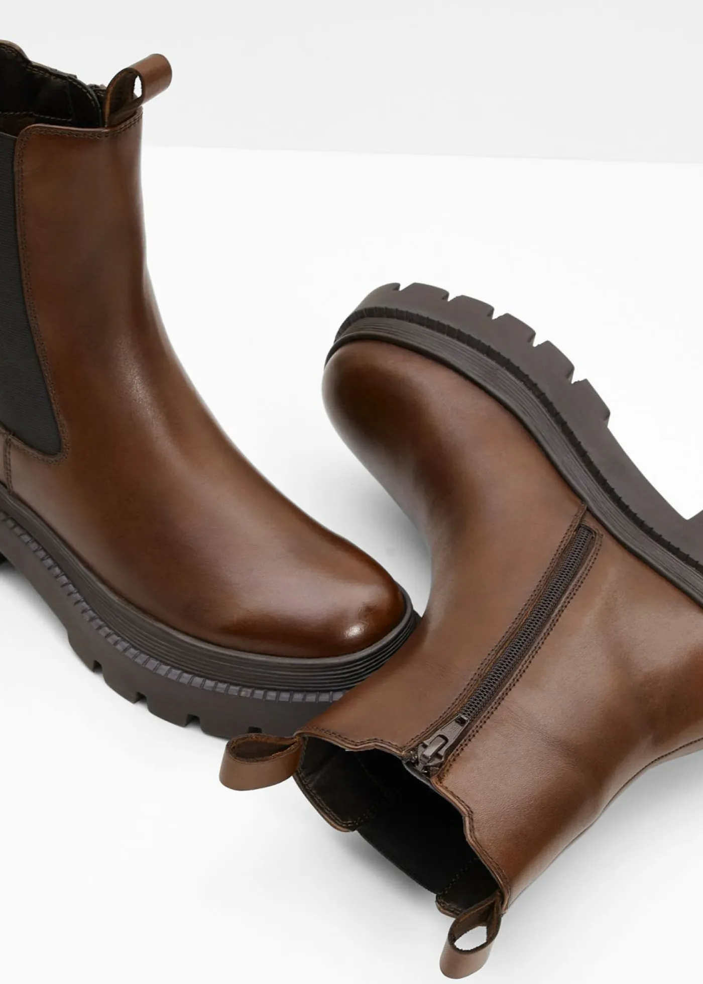 Sale Botas Chelsea de cuero Mujer Botines De Nieve·Botines Chelsea|Botines