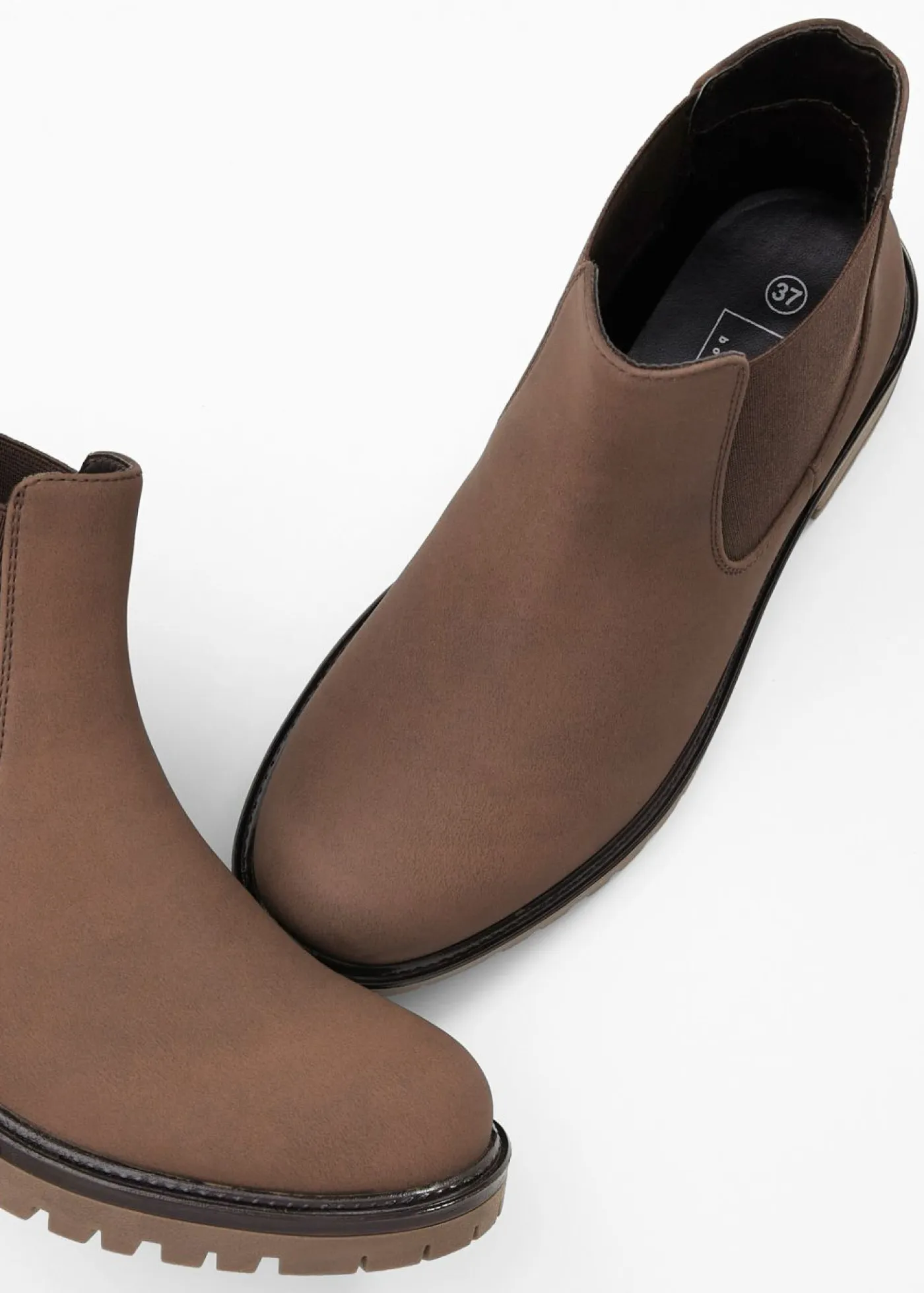 New Botas Chelsea en suela perfilada Mujer Botines De Nieve·Botines Chelsea|Botines De Nieve·Botas Con Tacón