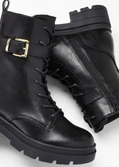 Online Botas con cordones y hebilla Mujer Tendencias·Zapatos Veganos|Botines De Nieve·Botas Con Cordones