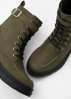 Outlet Botas con cordones y hebilla Mujer Botines De Nieve·Botas Con Cordones|Botines De Nieve·Botines Forrados