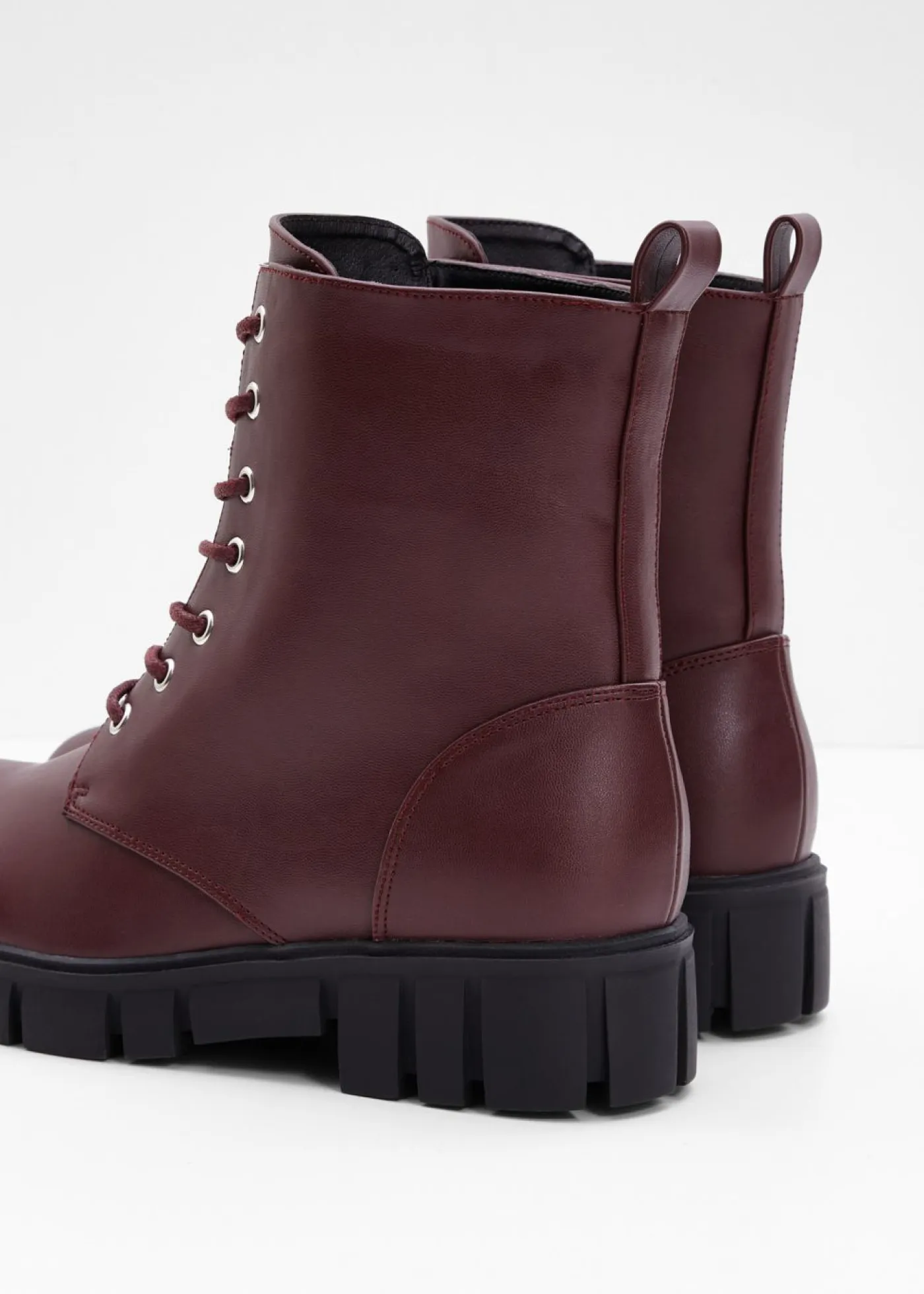 Online Botas con cordones y suela perfilada Mujer Tendencias·Zapatos Veganos|Botines De Nieve·Botas Con Cordones