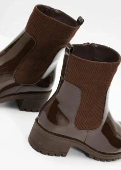 New Botas con inserto de pana Mujer Tendencias·Zapatos Veganos|Botines De Nieve·Botines Clásicos