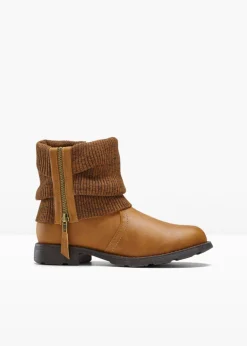 Clearance Botas con inserto de punto Mujer Botines De Nieve·Botines Clásicos|Botines De Nieve·Botas Con Tacón