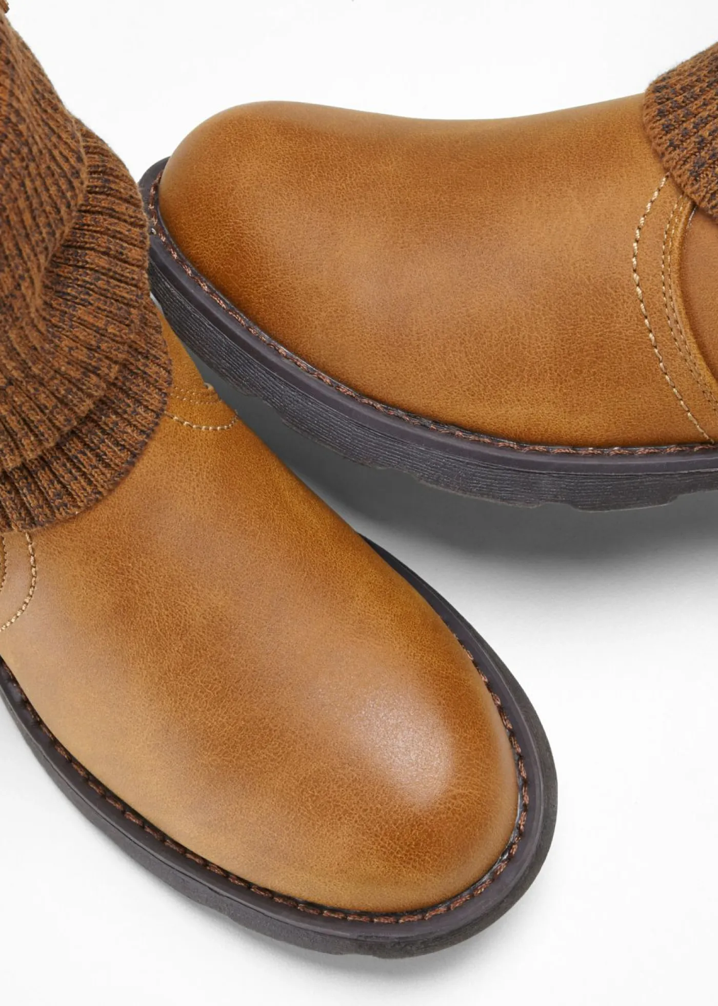 Clearance Botas con inserto de punto Mujer Botines De Nieve·Botines Clásicos|Botines De Nieve·Botas Con Tacón