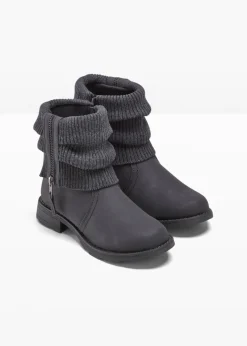 Sale Botas con inserto de punto Mujer Botines De Nieve·Botines Clásicos|Botines De Nieve·Botas Con Tacón