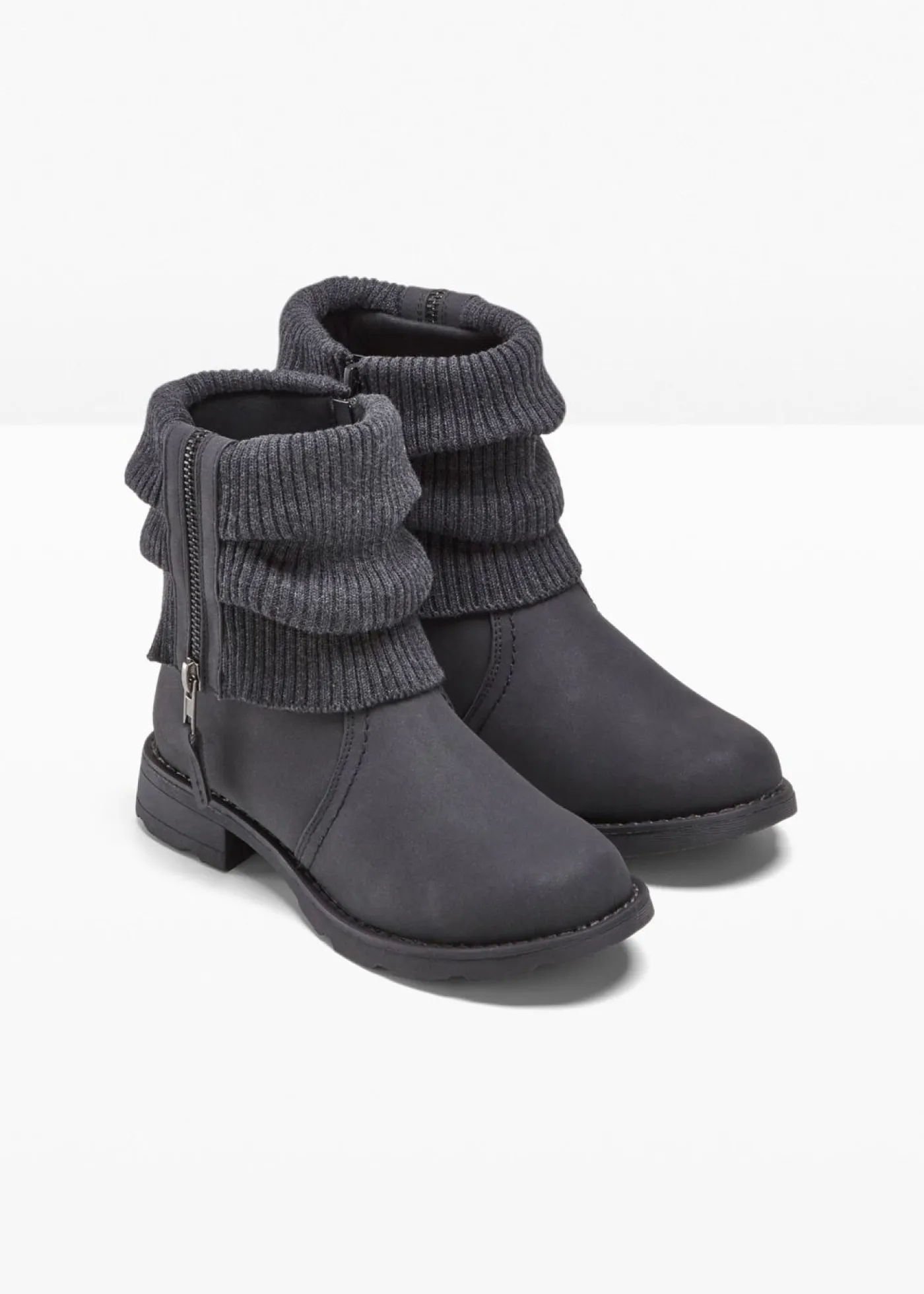 Sale Botas con inserto de punto Mujer Botines De Nieve·Botines Clásicos|Botines De Nieve·Botas Con Tacón