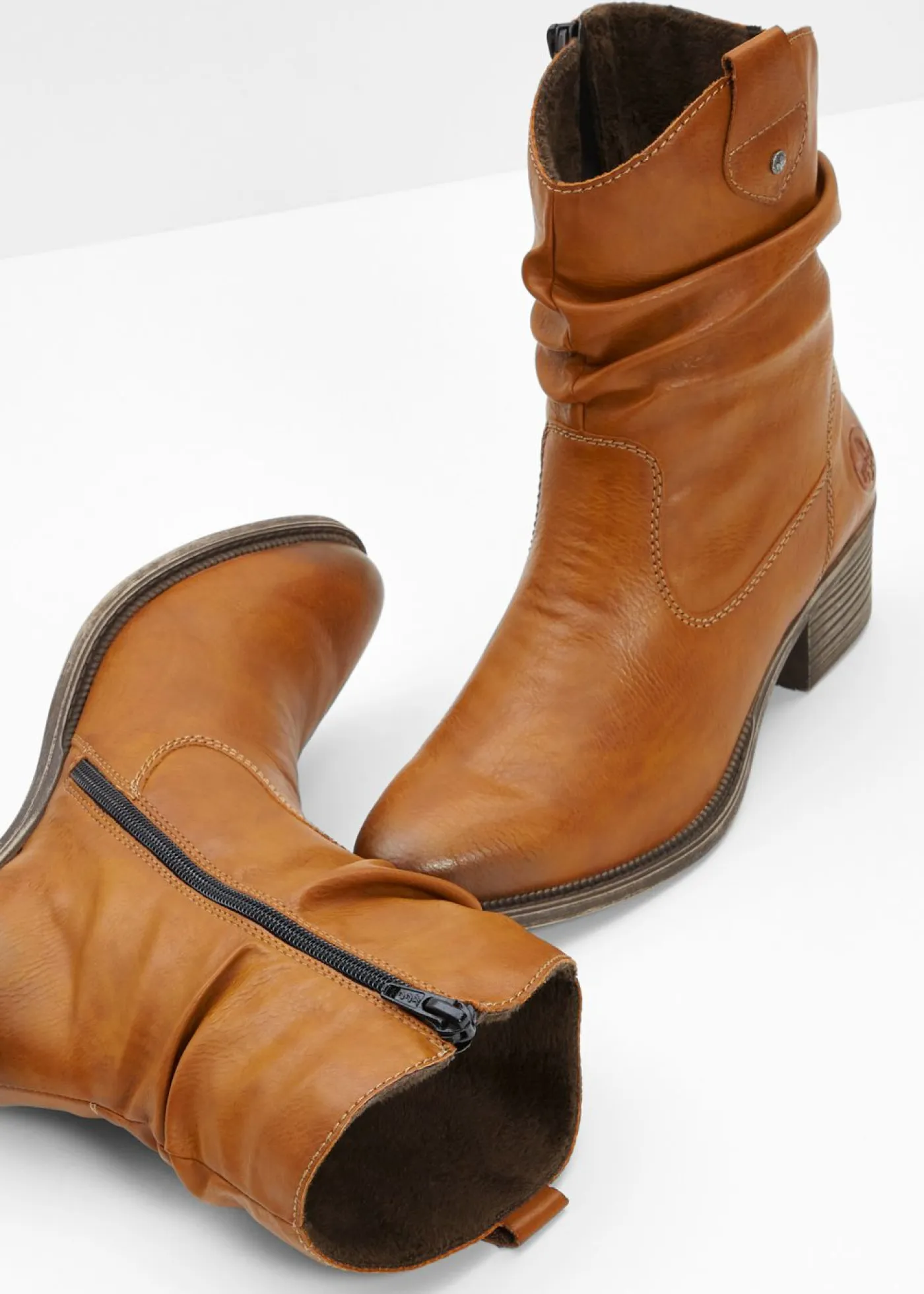 Hot Botas cowboy cómodas y forradas de Rieker Mujer Zapatos De Marca·Rieker|Botas De Pelo