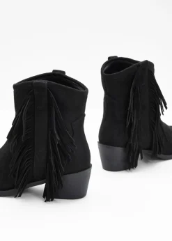 Online Botas cowboy con flecos Mujer Botines