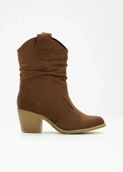 Best Botas de estilo cowboy con fruncido Mujer Botines