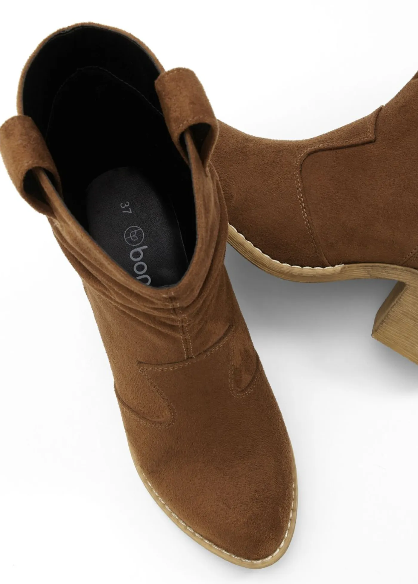 Best Botas de estilo cowboy con fruncido Mujer Botines