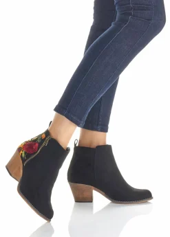 Discount Botas de estilo cowboy con bordado Mujer Botines