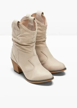 Best Botas de estilo cowboy con fruncido Mujer Botines