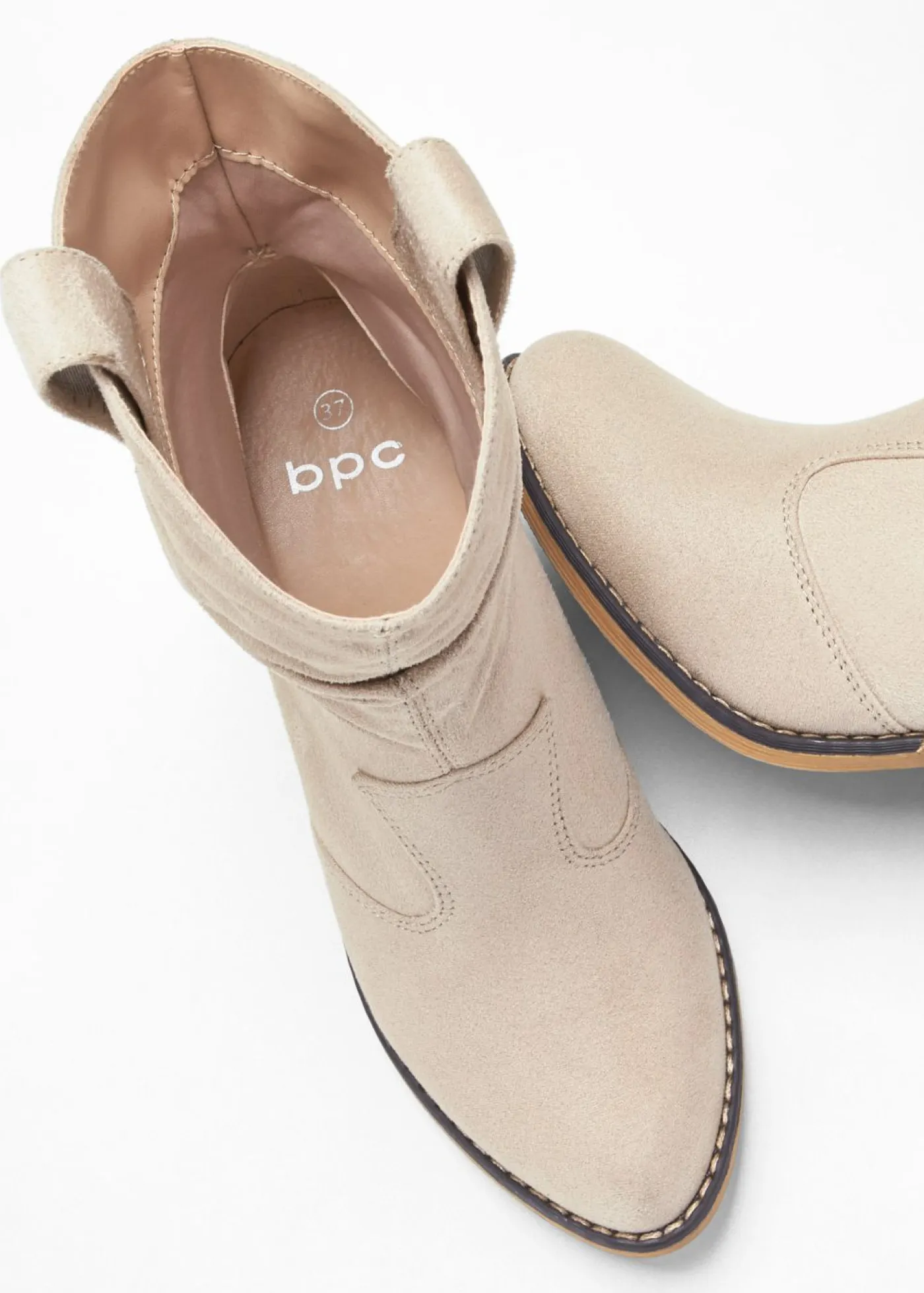 Best Botas de estilo cowboy con fruncido Mujer Botines