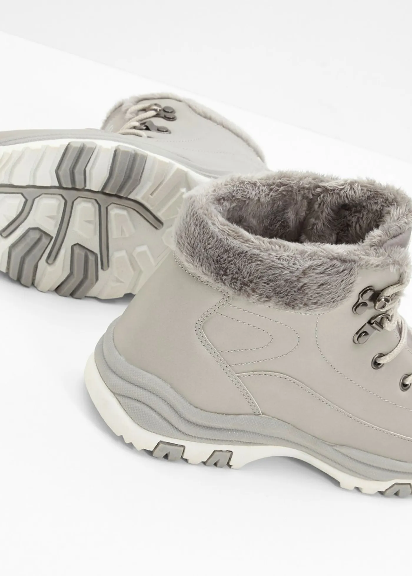 Clearance Botas forradas con cordones Mujer Tendencias·Zapatos Veganos|Botines De Nieve·Botas Con Cordones