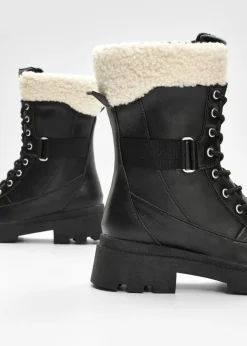 New Botas forradas con cordones Mujer Botines De Nieve·Botas Con Cordones|Botines De Nieve·Botines Forrados