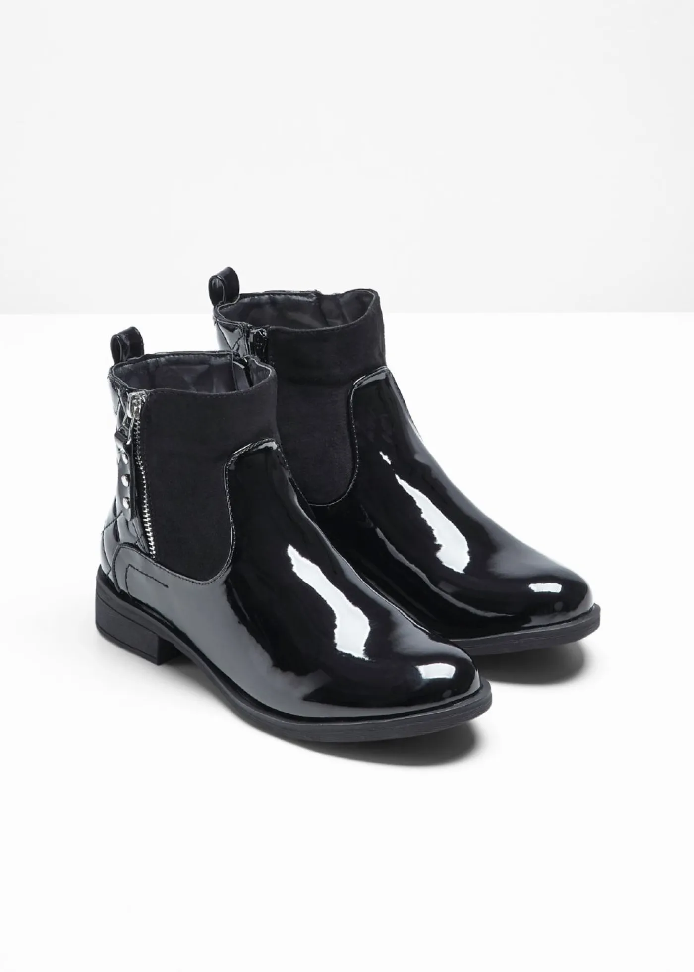 Hot Botines con aspecto de charol Mujer Tendencias·Zapatos Veganos|Botines