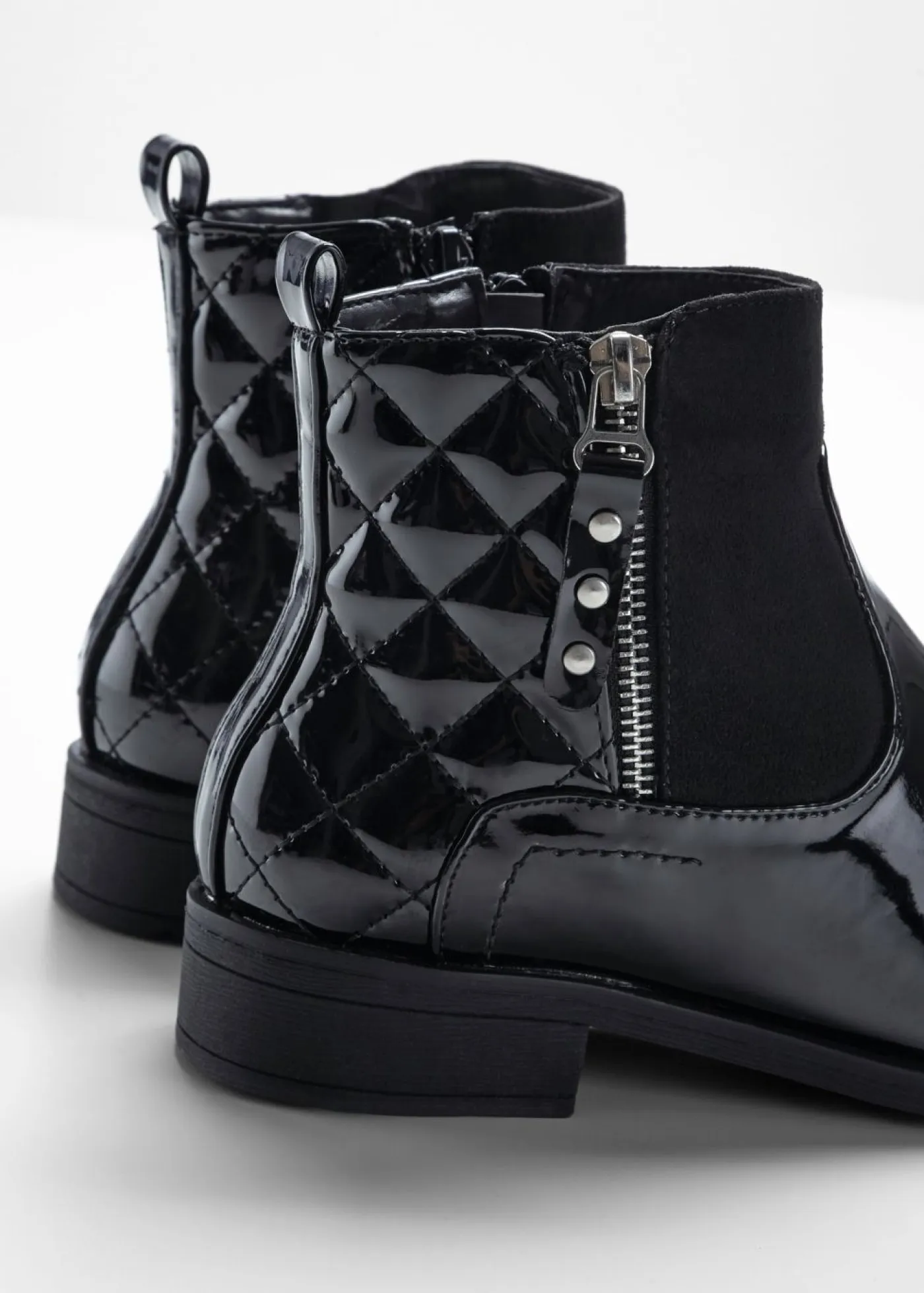 Hot Botines con aspecto de charol Mujer Tendencias·Zapatos Veganos|Botines