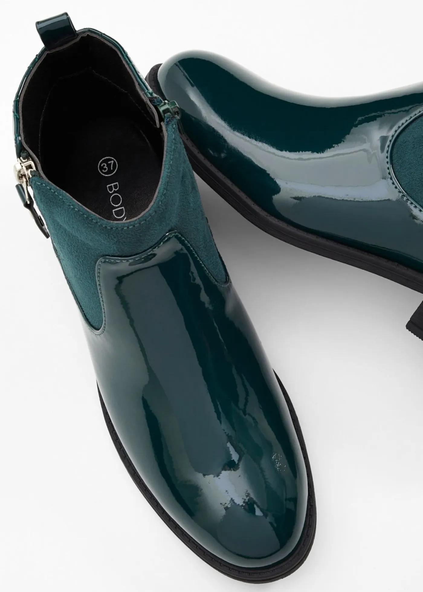 Online Botines con aspecto de charol Mujer Tendencias·Zapatos Veganos|Botines