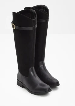 Online Botines de caña ancha Mujer Botas