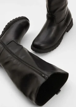 New Botines de caña ancha Mujer Botas De Pelo|Botas