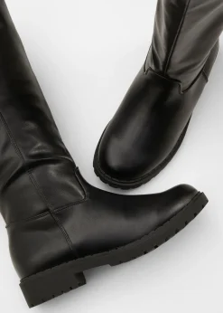 New Botines de caña ancha Mujer Botas De Pelo|Botas