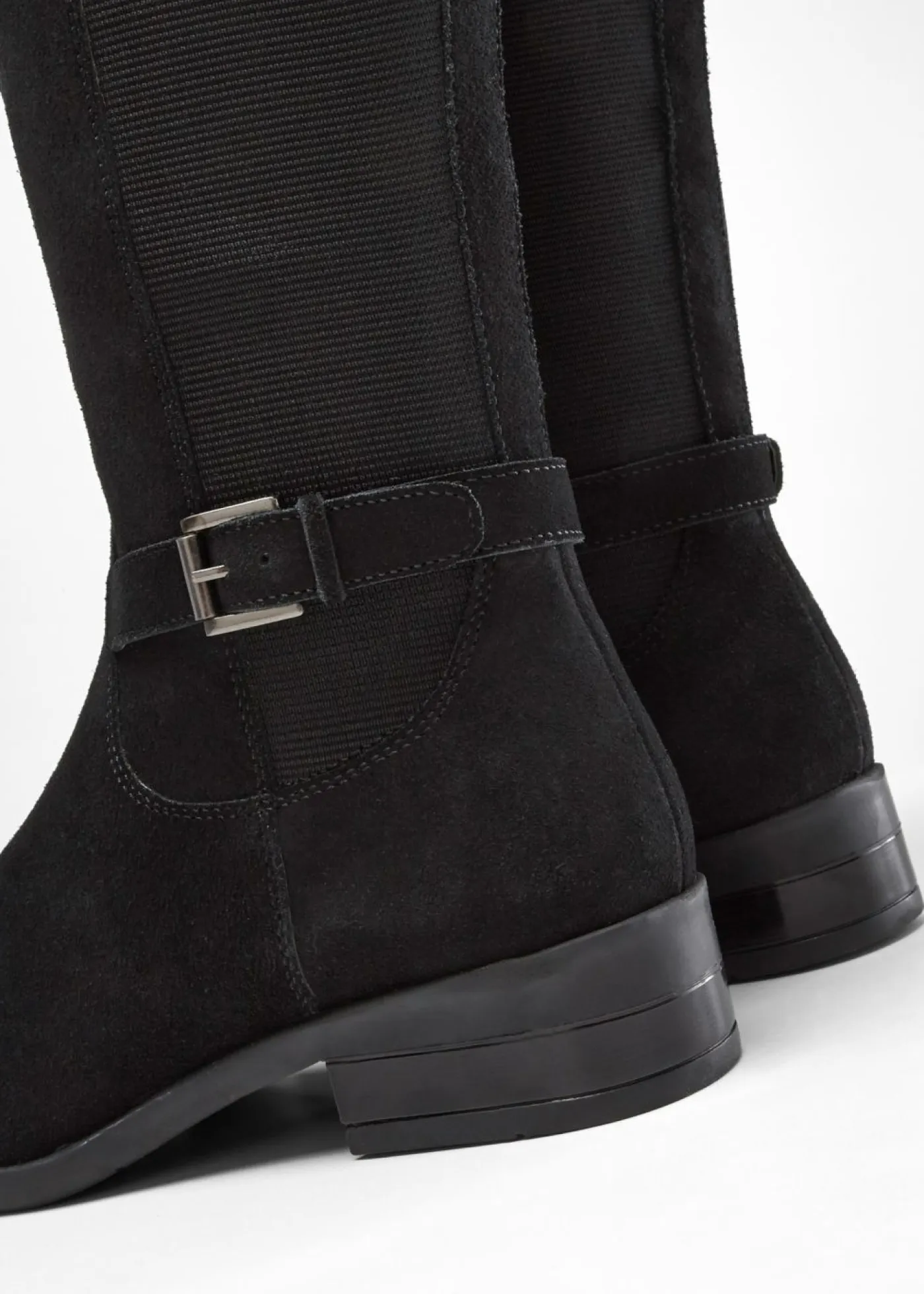 Botines de caña ancha de cuero Mujer Botas|Premium
