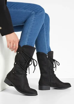 Discount Botines de cordones Mujer Botas De Pelo|Botas
