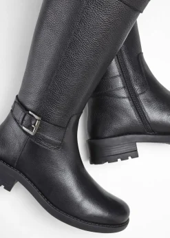Hot Botines de cuero Mujer Botas|Premium