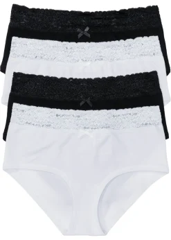 Hot Braga (4 unidades) Mujer Ropa Interior De Algodón|Básicos