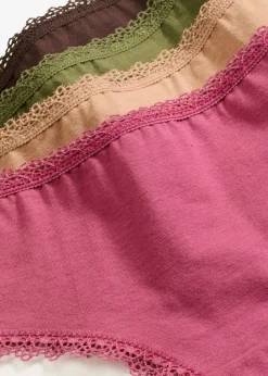 Best Braga brasileña (5 unidades) con algodón Mujer Ropa Interior De Algodón|Bragas