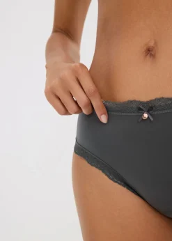 Sale Braga brasileña con efecto brillante (3 unidades) Mujer Lencería|Bragas