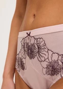 Clearance Braga con bordado delicado Mujer Lencería|Bragas