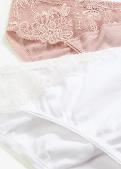 Hot Braga con encaje (4 unidades) Mujer Ropa Interior De Algodón|Bragas