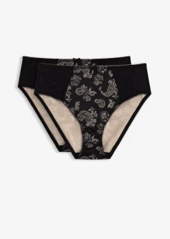 Online Braga con encaje delicado (2 unidades) Mujer Lencería|Bragas