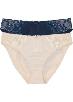 Braga con encaje delicado (2 unidades) Mujer Lencería|Bragas