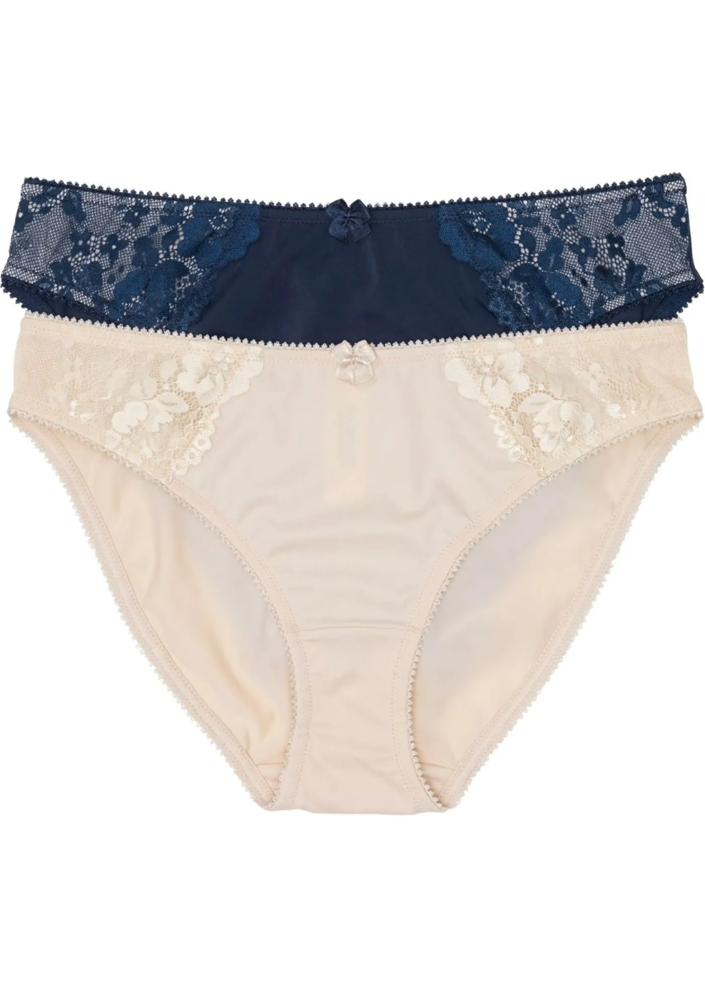 Braga con encaje delicado (2 unidades) Mujer Lencería|Bragas