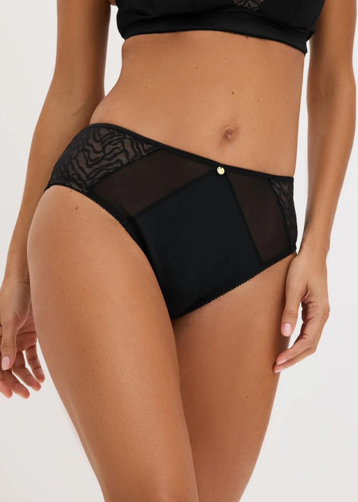 Outlet Braga con malla Mujer Lencería|Bragas