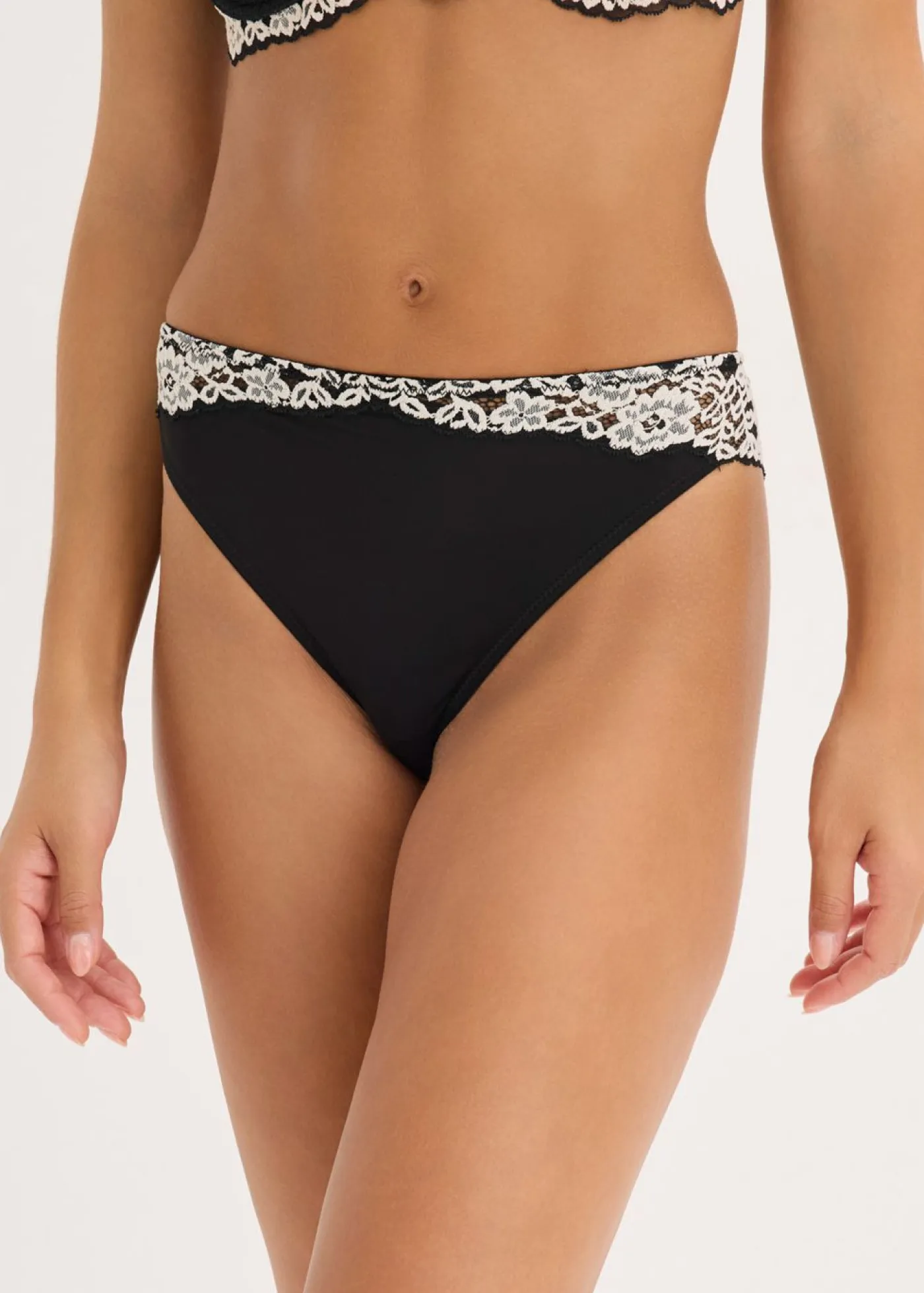 Online Braga de encaje bicolor (2 unidades) Mujer Lencería|Bragas