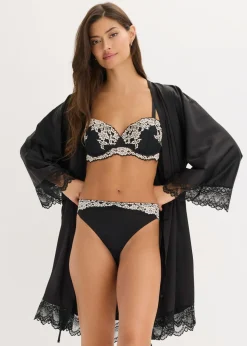 Online Braga de encaje bicolor (2 unidades) Mujer Lencería|Bragas