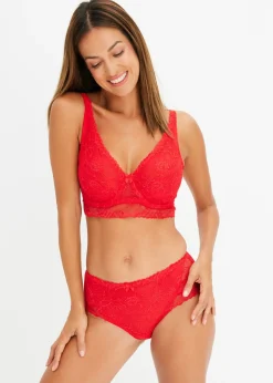 Braga de encaje con lentejuelas elegantes Mujer Lencería|Bragas