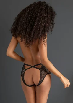 New Braga de talle alto con abertura Mujer Lencería Sexy